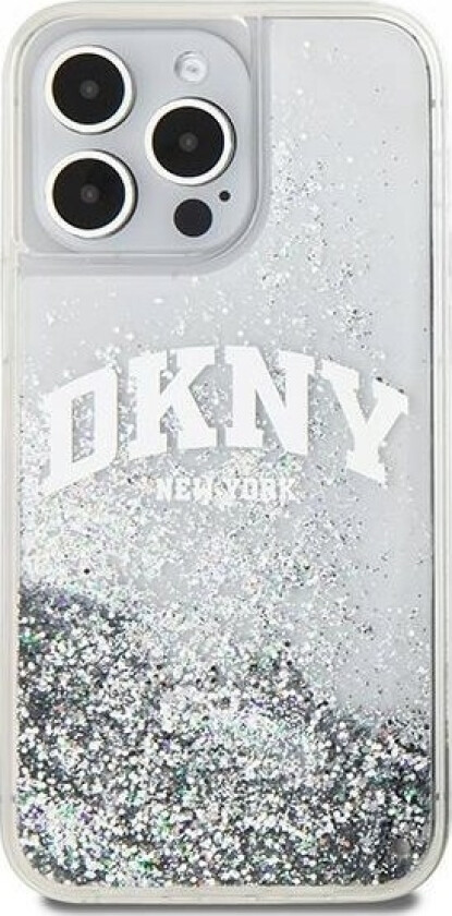 Dkny-Deksel For Iphone 15 Pro Max Dkhcp15xlbnaet (Dkny Hc Liquid Glitters Med Buelogo) Hvit