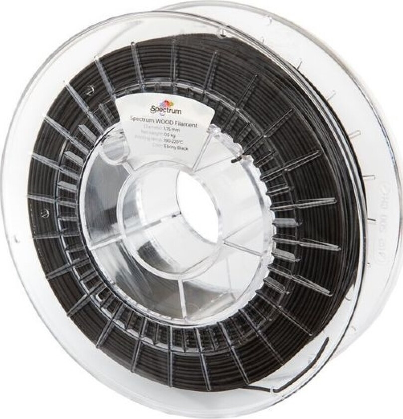 Spectrum Group Spectrum Group Spectrumg 5903175650061 Filament Spectrum / Pla Spesial / Tre Ibenholt Svart / 1,75 Mm / 0,5 Kg