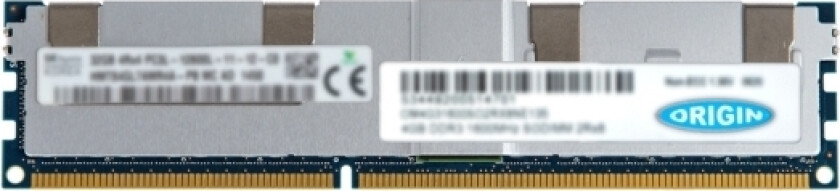Origin Storage 32Gb Ddr3 1333Mhz Lrdimm 4Rx4 Ecc 1.35V, 32 Gb, 1 X 32 Gb, Ddr3, 1333 Mhz, 240-Pin Dimm