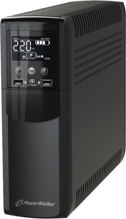 Powerwalker Vi 800 Csw Fr - Ups - Ac 170 - 280 V - 480 Watt - 800 Va - 9 At - Usb - Utgangskontakter: 4