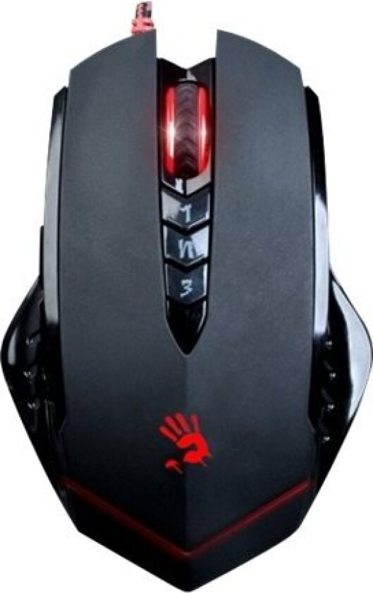 Bloody Gaming V8ma Activated - Mus - Optisk - 8 Knapper - Kablet - Usb - Svart