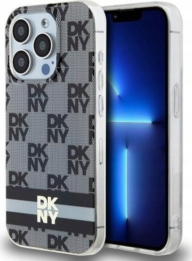 Dkny Dkny Dkhmp15xhcptsk Iphone 15 Pro Max 6.7" Czarny/Black Hardcase Iml Checkered Mono Pattern & Printed Stripes Magsafe