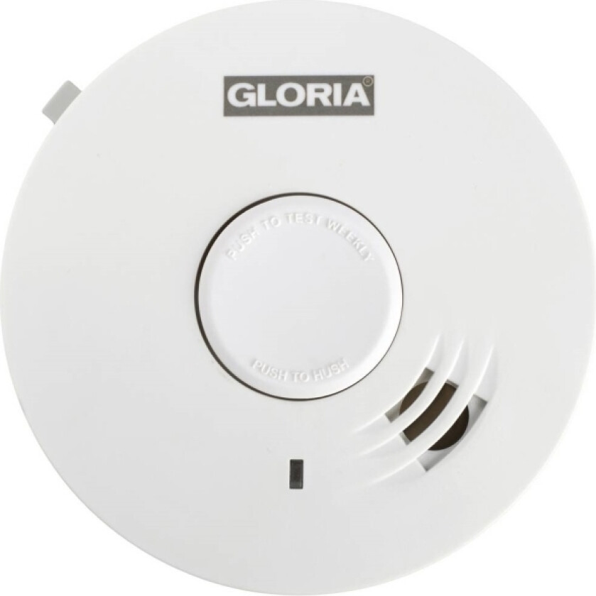 Gloria R-10 002518.0015 Røykvarsler Inkl. 10 Års Batteridrevet Batteri (002518.0015)