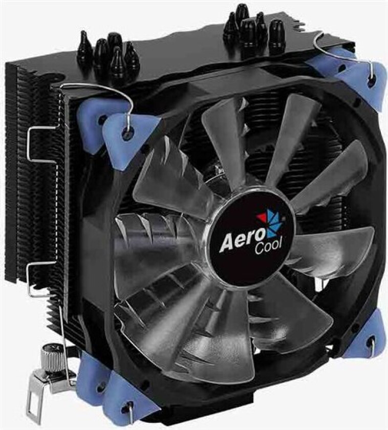 Aerocool Verkho 5 Dark - Prosessorkjøler - (For: Lga775, Am2, Am2+, Am3, Am3+, Lga2011, Fm1, Fm2, Am4, Lga2066, Lga1200, Lga1700, Am5, Lga115x Socket