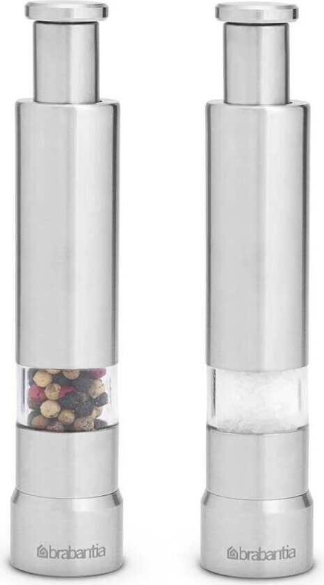 salt- og pepperkvern matt stål