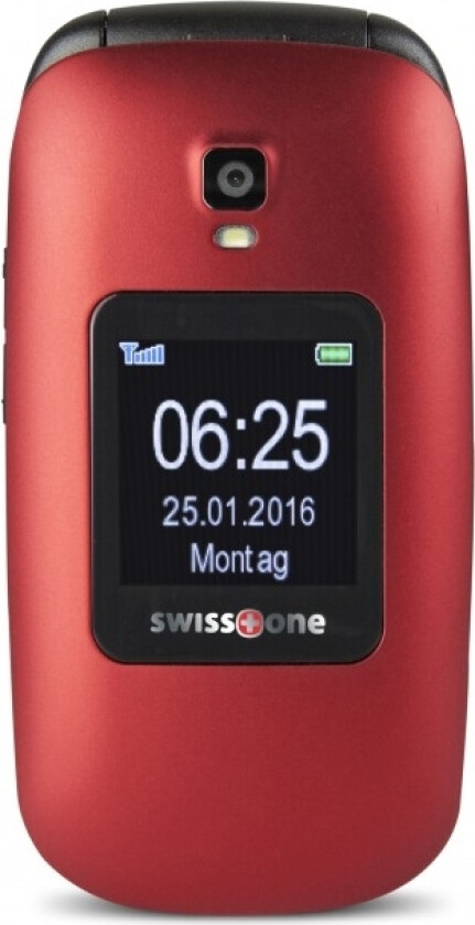 Bbm 625, Clamshell, Enkel Sim, 6,1 Cm (2.4"), 0,3 Mp, 800 Mah, Rød