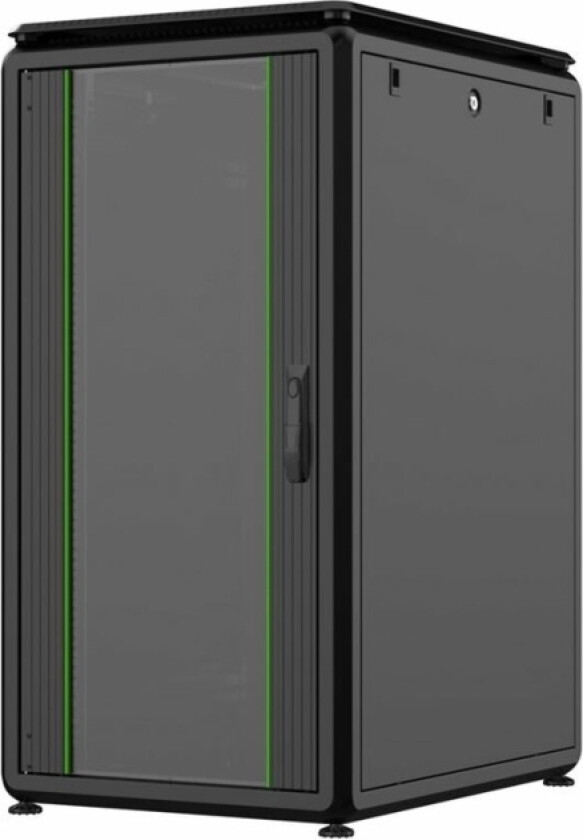 By Logon Data Line - Rack Skap - 600 X 800 Mm, Data Line - Free-Standing - Svart, Ral 9005 - 22U - 19"