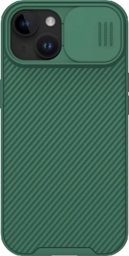 Nillkin Camshield Pro Magnetisk Deksel Til Iphone 15 Plus Med Kamerabeskytter - Grønn