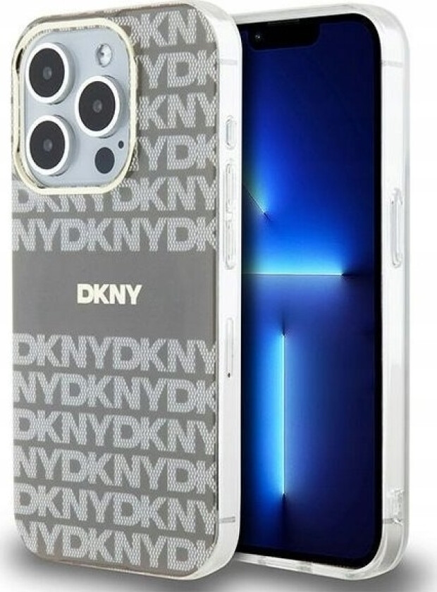 Dkny Dkny Dkhmp15xhrhsee Iphone 15 Pro Max 6.7" Beowy/Beige Hardcase Iml Mono & Stripe Magsafe
