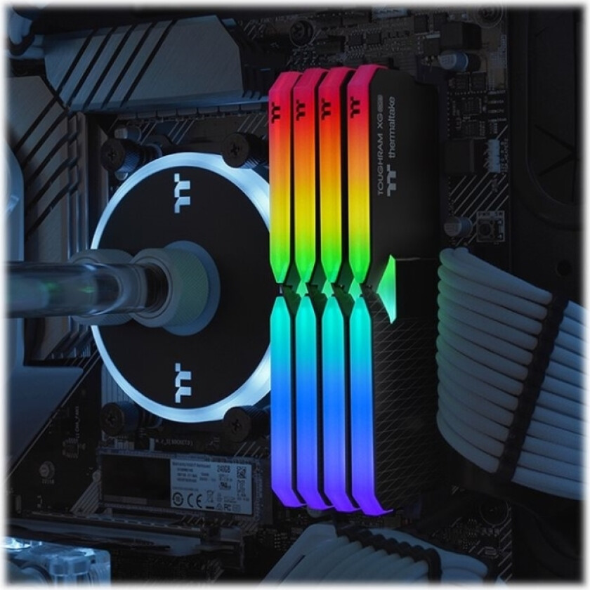 Toughram Xg Rgb - Ddr4 - Sett - 16 Gb: 2 X 8 Gb - Dimm 288-Pin - 4000 Mhz / Pc4-32000 - Cl19 - 1.35 V - Ikke-Bufret - Ikke-Ecc - Svart