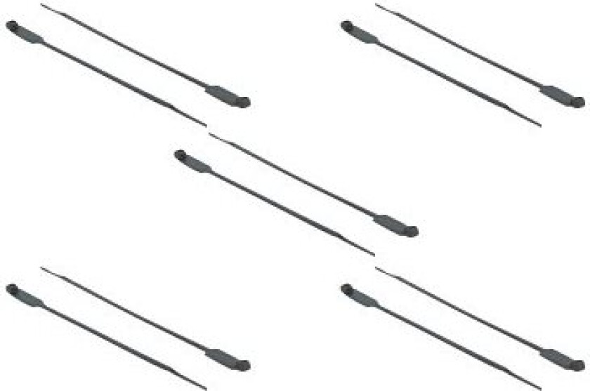 Delock Cable Tie With Label Tap - Kabelfestebånd - 27 Cm - Svart (En Pakke 10)