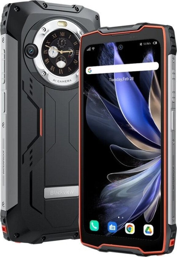 Blackview Bv9300 Pro 12/256 Gb Smarttelefon Svart Og Oransje (Bv9300pro-Oe/Bv)
