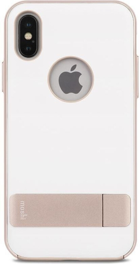 Kameleon - Hardshell-Deksel Med Stativ For Iphone X (Elfenbenshvit)