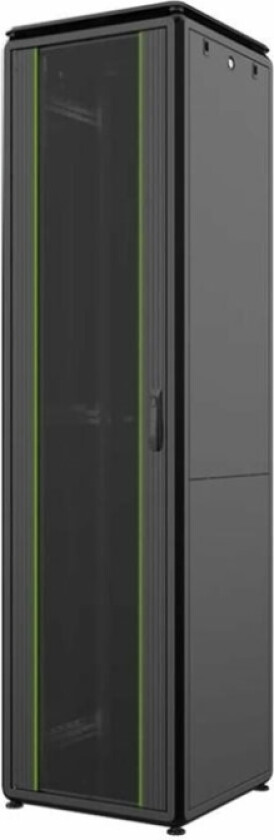 By Logon - Rack Skap - 600 X 600 Mm, Data Line - Free-Standing - Svart, Ral 9005 - 46U - 19"