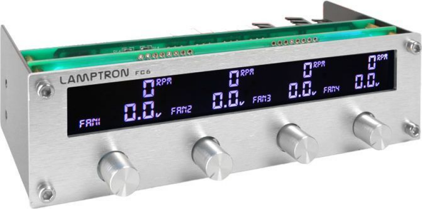 Panel Fc6 Fan Controller 5.25 "Sidabras (Lamp- Fc081s)