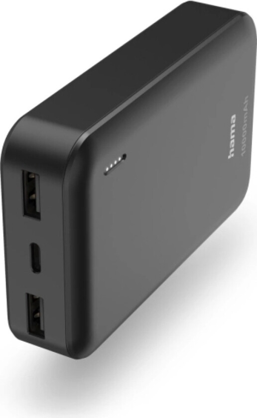 'Pocket 10' Power Pack 10000 mAh Anthracite Nødlader - Svart - 10000 mAh