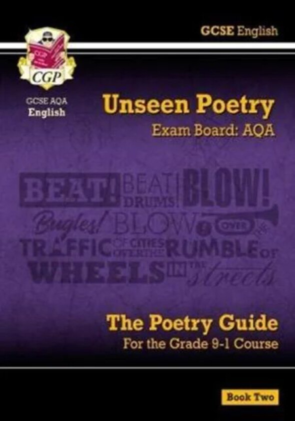 New GCSE English AQA Unseen Poetry Guide - Book 2 includes Online Edition: superb for the 2023 and 2 av CGP Books