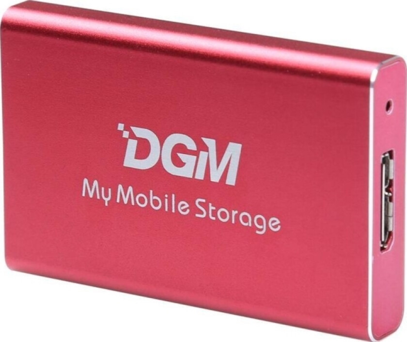 Dgm My Mobile Storage Ekstern Ssd-Stasjon 256 Gb Rød (Mms256rd)