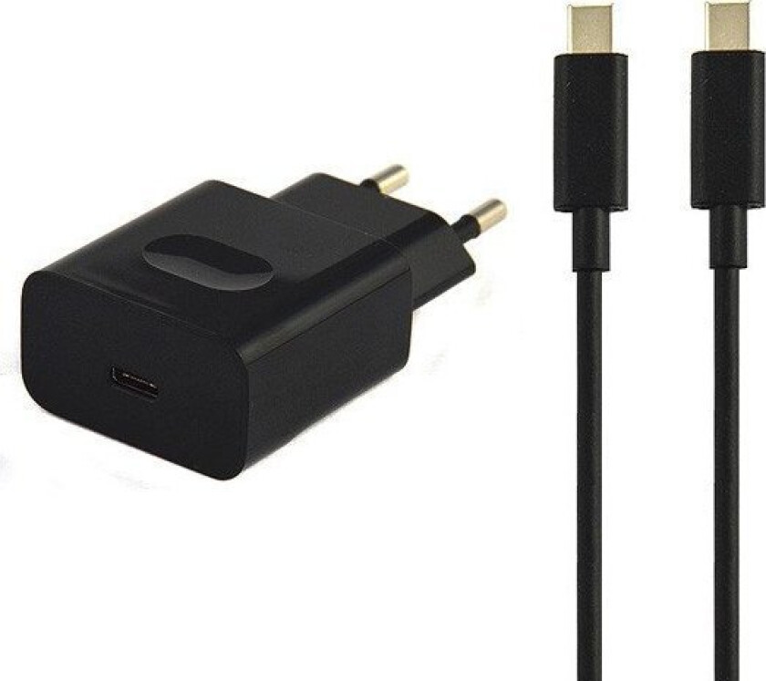 Vega Lader Usb Type-C 3A Vegglader Sort Huawei Hw-050300E00 Usb-C Hurtiglader Kabel 3000Ma Pd>