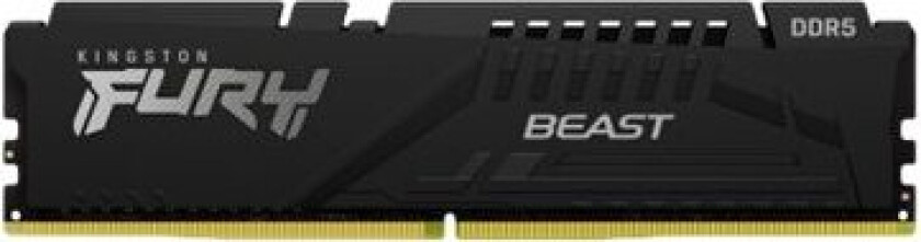 Kingston Fury Beast - Ddr5 - Modul - 16 Gb - Dimm 288-Pin - 6800 Mhz / Pc5-54400 - Cl34 - 1.4 V - Ikke-Bufret - On-Die Ecc - Svart