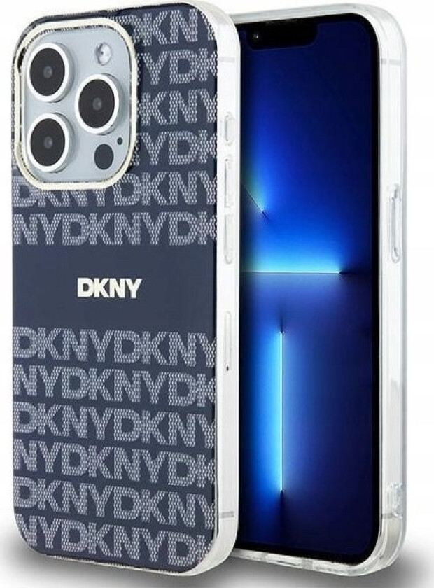 Dkny Dkny Dkhmp15xhrhseb Iphone 15 Pro Max 6.7" Niebieski/Blue Hardcase Iml Mono & Stripe Magsafe