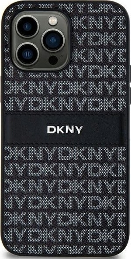 Dkny Dkny Dkhcs24mprthslk S24+ S926 Czarny/Black Hardcase Leather Mono Stripe & Metal Logo
