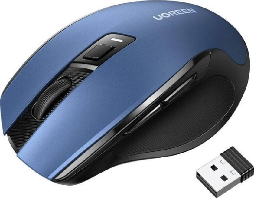 Mouse Mu006 Trådløs Mus 2,4 Ghz + Bluetooth 5.0 (Marineblå)