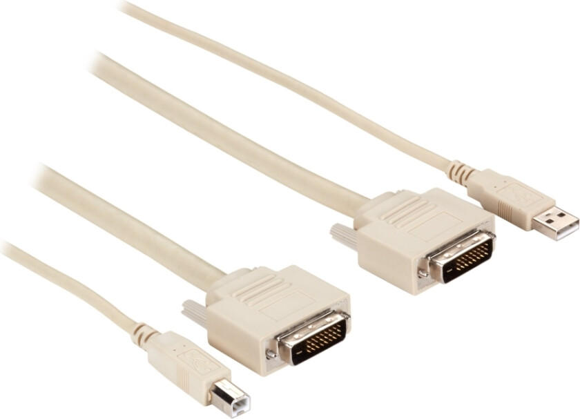 Black Box Servswitch - Usb / Dvi-Kabel - Usb-Type B, Dvi-D (Hann) Til Usb, Dvi-D (Hann) - 1.8 M - For Servswitch Dt Series Dvi Kvm Switch Kit