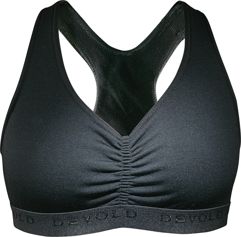 Wool Fleece Woman Bra Black XS