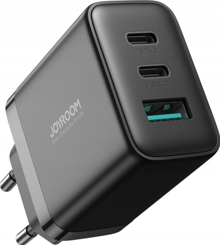 Jr-Tcf10 Hurtiglader 2X Usb-C Usb-A 32W - Svart
