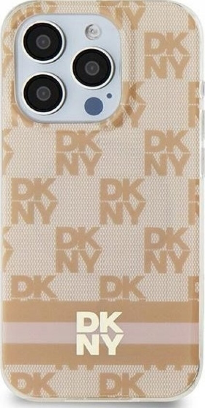 Dkny Dkny Dkhmn61hcptsp Iphone 11 / Xr 6.1" Róowy/Pink Hardcase Iml Checkered Mono Pattern & Printed Stripes Magsafe