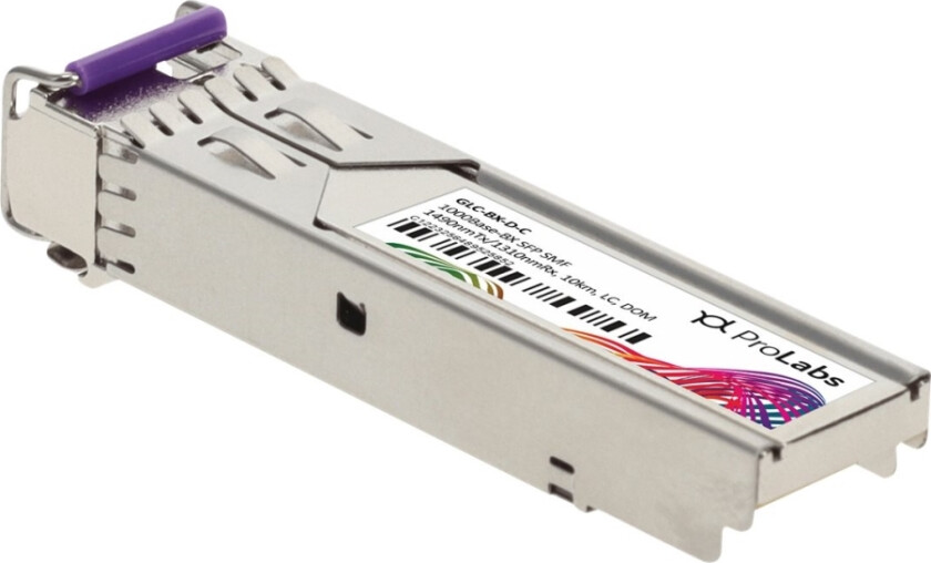 Glc-Bx-D-C - Sfp (Mini-Gbic) Transceivermodul - Gige, Fibre Channel - 1000Base-Bx-D - Lc-Enkeltmodus - Opp Til 20 Km - 1490 (Tx) / 1310 (Rx)