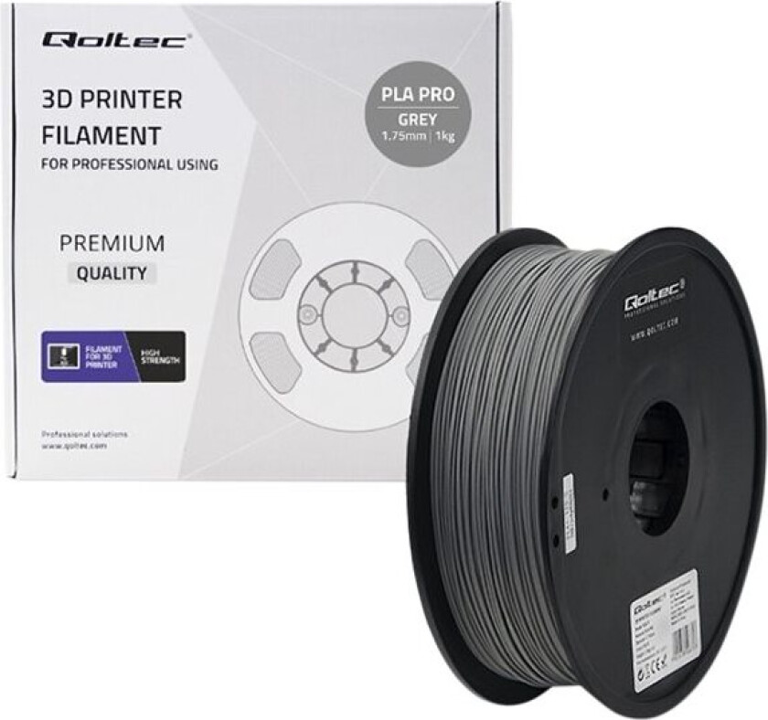 Professional - Grå - 1 Kg - Boks - Pla Pro-Filament (3D)