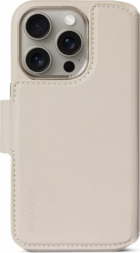 D24ipo15pmdw5cy, Lommebok-Etui, Apple, Iphone 15 Pro Max, 17 Cm (6.7"), Beige