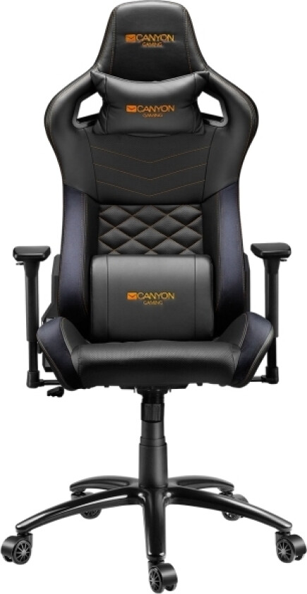 Nightfall Gc-7, Pc-Gamingstol, 150 Kg, Polstret Sete, Polstret Rygg, Sort, Metall