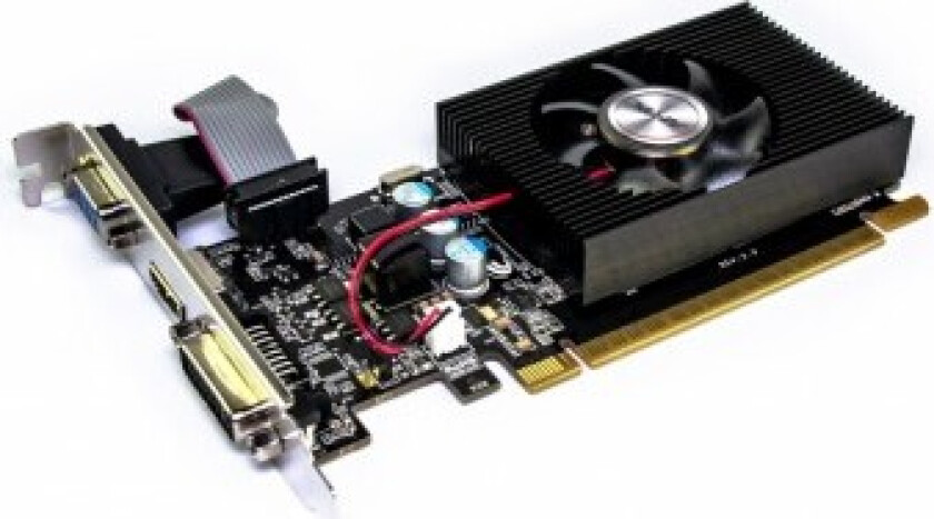 Skjermkort Afox Geforce Gt610 1Gb Ddr3 64Bit Dvi Hdmi Vga Lp Fan Af610-1024D3l7-V6