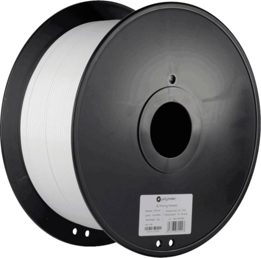 Polymaker 70499 Polymax Tough Filament Pc Høj Grad Af Stivhed, Varmebestandig, Slagfast 2.85 Mm 3000 G Hvid Polymax 1 Stk