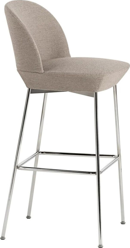 Oslo barstol forkrommede ben Ocean 32