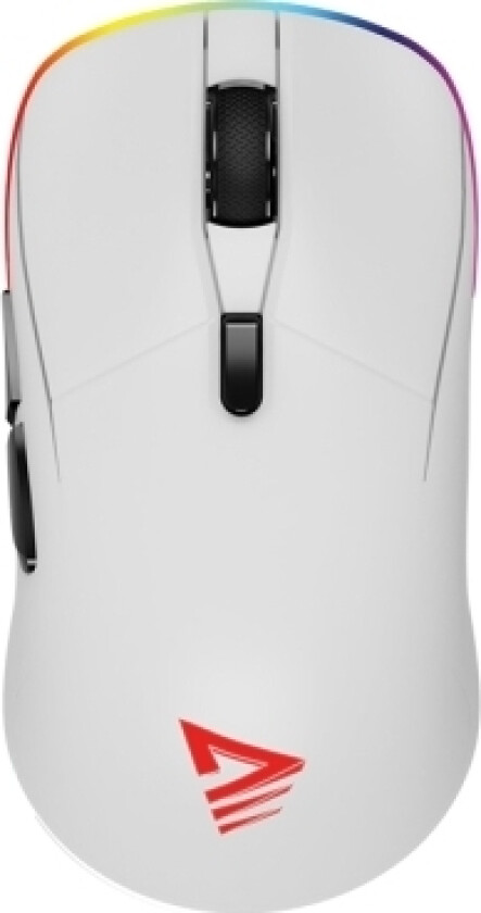 Savio Rift White Gaming Mouse Rgb Dual Mode, Ambidekstriøs, Optisk, Bluetooth + Usb Type-A, Sort