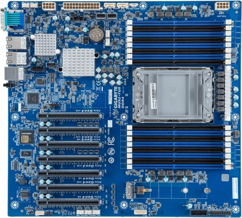 Gigabyte Mu92-Tu1 - 1.X - Hovedkort - Utvidet Atx (E-Atx) - Lga4189-Sokkel - C621a Chipset - Usb 3.0 - 2 X 10 Gigabit Lan - Innbygd Grafikk