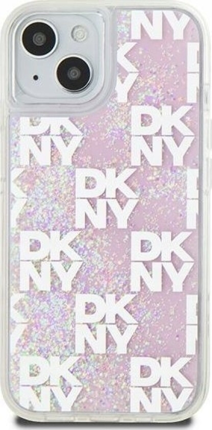 Dkny Dklas, Skirtas Iphone 15 Dkhcp15slcpepp (Dkny Hc Liquid Glitters W/Checkered Pattern), Roinis