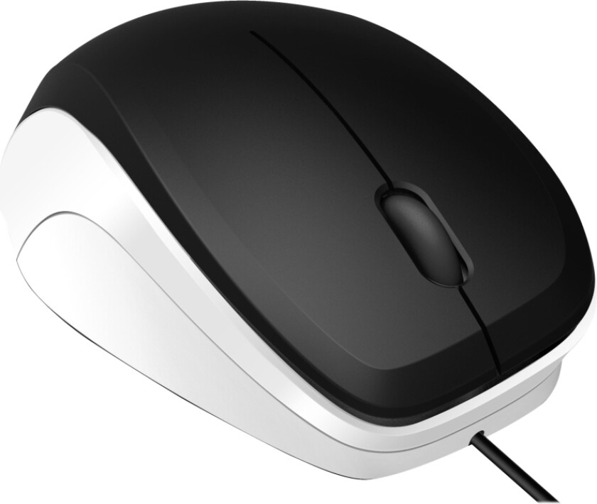 Speedlink Ledgy - Mus - Ergonomisk - Høyrehendt - Optisk - 3 Knapper - Kablet - Usb - Svart, Hvit