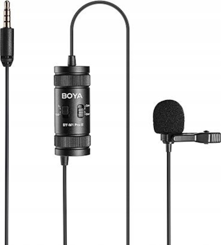 Mikrofon Boya Boya By-M1 Pro Ii Lavalier Microphone --No Batteries Required And Trs/Trrs Switchable