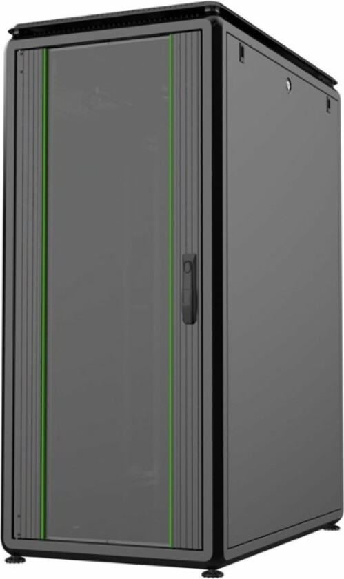 By Logon Data Line - Rack Skap - 600 X 1000 Mm, Data Line - Free-Standing - Svart, Ral 9005 - 26U - 19"