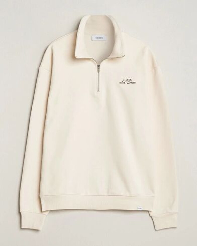 Crew Half Zip Sweatshirt Light Ivory