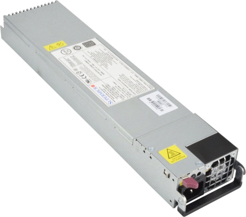 Supermicro Pws-802A-1R - Strømforsyning - Redundant (Intern) - 80 Plus Titanium - Ac 100-240/ Dc 200-240 V - 800 Watt - Pfc - 1U