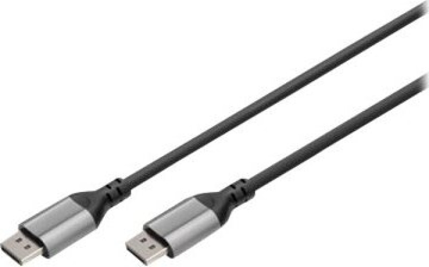 - Displayport-Kabel - Displayport (Hann) Til Displayport (Hann) - Displayport 1.4 - 2 M - 8 K 60 Hz (7680 X 4320) Støtte, 4K 144Hz Støtte - S