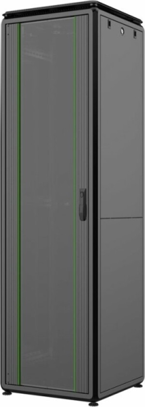 By Logon - Rack Skap - 600 X 600 Mm, Data Line - Free-Standing - Svart, Ral 9005 - 42U - 19"