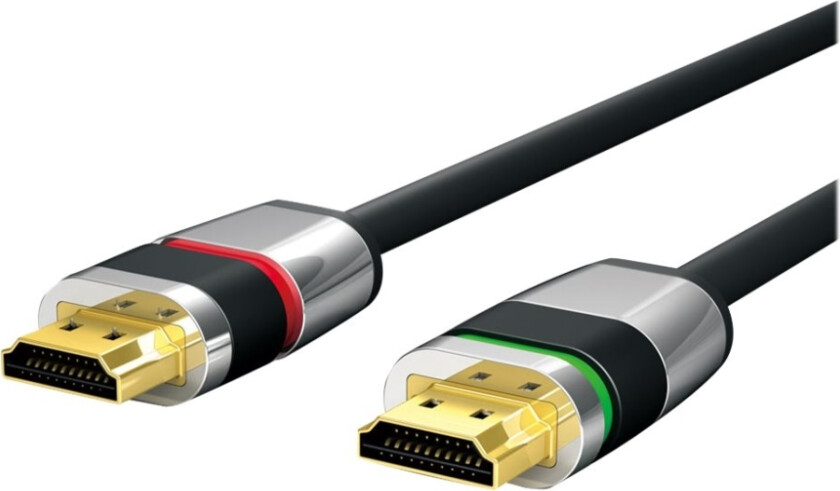 Ultimate Uls1000 - Hdmi-Kabel Med Ethernet - Hdmi Hann Til Hdmi Hann - 5 M - Trippel Beskyttelse - Svart - Rund, 4K-Støtte