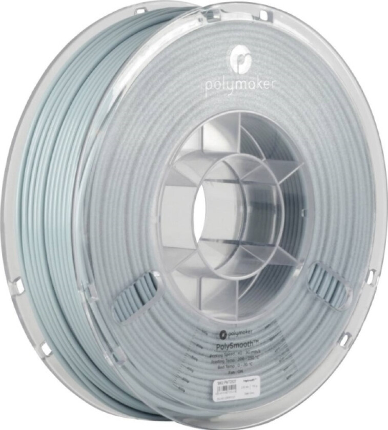Polymaker 70521 70521 Filament Pvb 2.85 Mm 750 G Grå Polysmooth 1 Stk